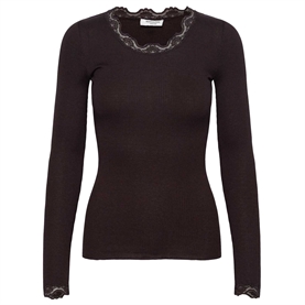 Rosemunde RWBabette Regular Lace T-shirt, Ganache 